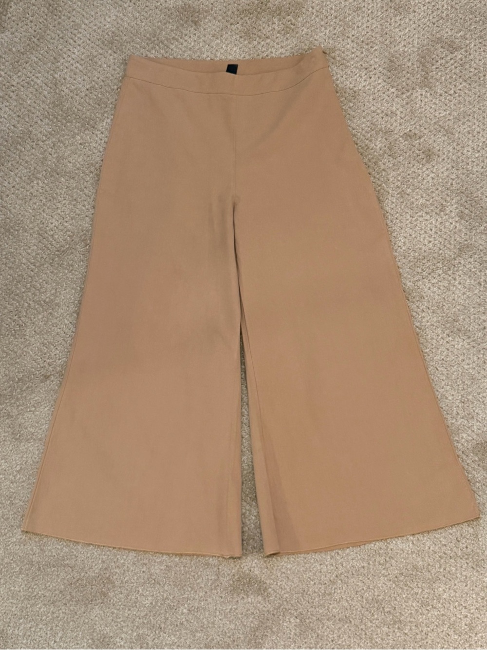 SHEIN Tan High-Waist Wide Leg Pants